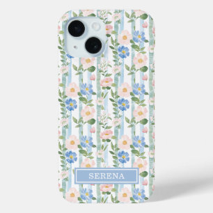 Errötende Wasserfarben-Gestreifte Personalisierte Case-Mate iPhone Hülle