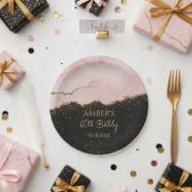 Errötender Champagner Gold Glitter Abstrakt Aquare