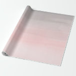 Errötender rosa u. grauer moderner Aquarell Ombre Geschenkpapier<br><div class="desc">kundenspezifisches Packpapier</div>