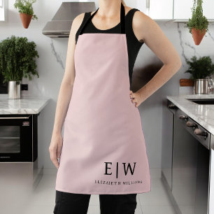 Errötender Staubiger Rosa Moderner Skript Mädchenh Schürze