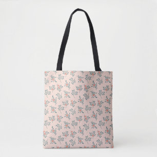 Errötendes Florales Teal Botanisches Muster