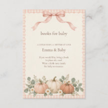 Errötendes Gingham-Kürbis-Bücher für Baby