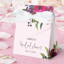 Errötendes Rosa Blumen Geschenkbox für Brautdusche Geschenkschachtel