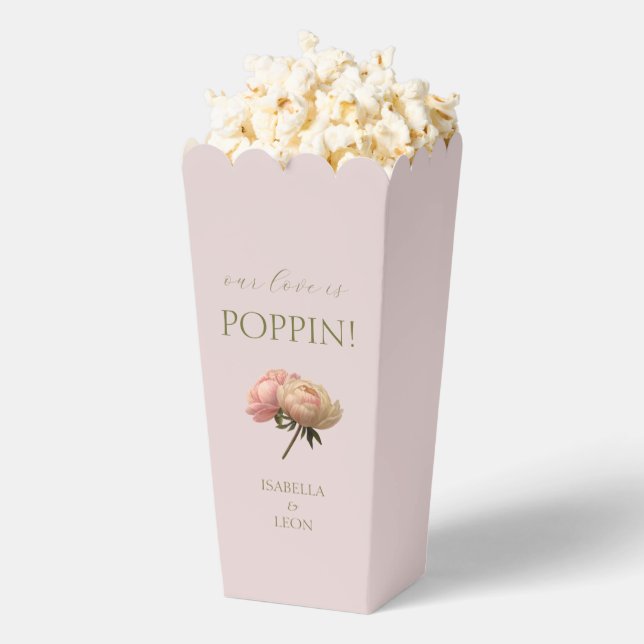 Errötendes Rosa | Chic Rosé Popcorn  Geschenkschachtel (Geplatzt)