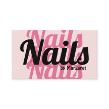 Errötendes Rosa Fette Typografie Nagelstudio