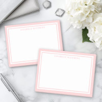 Errötendes Rosa Minimalistisches Monogramm