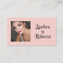 Errötendes Rosa Schwarze Schrift Foto Wimpern