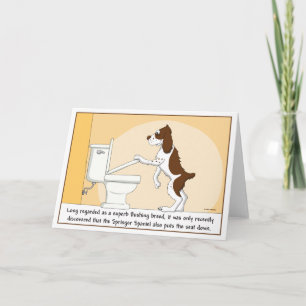 ErrötenSpringerSpanielkarte Karte