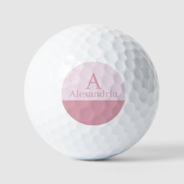 Errötung Staubig Rosa Monogramm Anfangsbuchstabe N Golfball