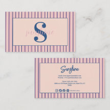 Errötungsstreifen-Monogramm-Boutique-Geschäft