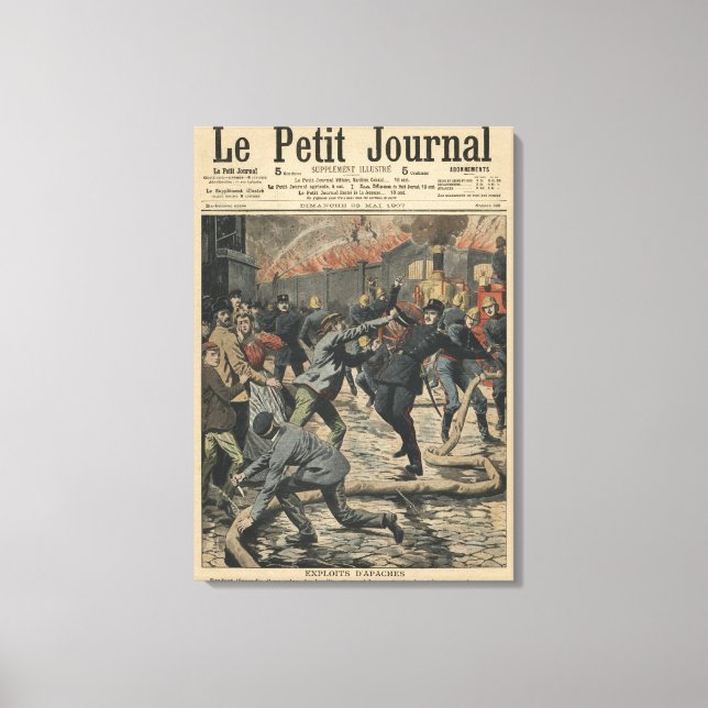 Errungenschaften des Apache Leinwanddruck (Vorderseite)