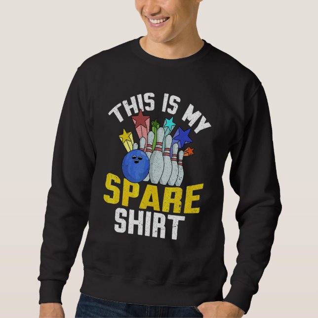 Ersatz  Bowler Sport Bowl Hobby Bowling Sweatshirt (Vorderseite)