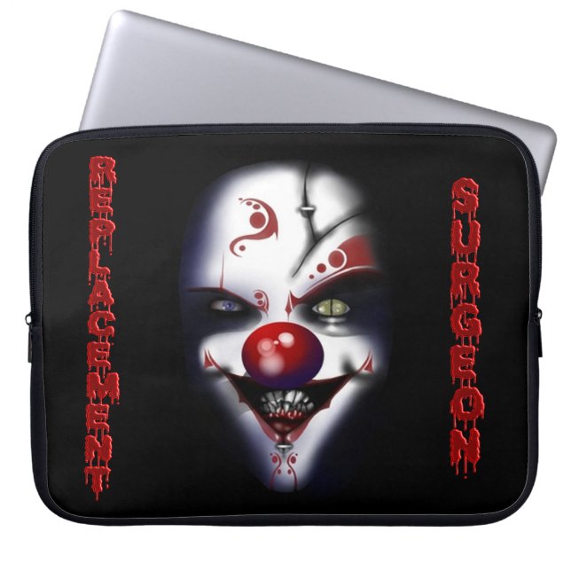 Ersatzchirurg - böser Clown Laptopschutzhülle (Vorderseite)