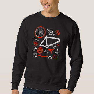 Ersatzteile für Mountainbikes bauen Sie Ihr Bike Sweatshirt