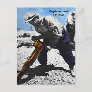 Ersatzzahnarzt Postkarte
