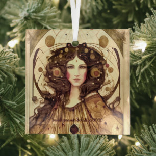 Erschaffe deine eigene viktorianische Hexe Ornament Aus Glas