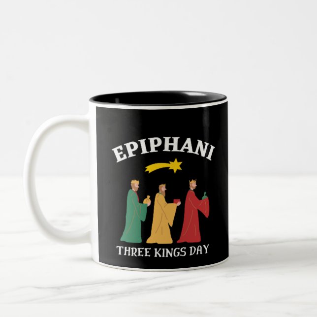Erscheinung des Herrn Dreikönigstag Zweifarbige Tasse (Links)