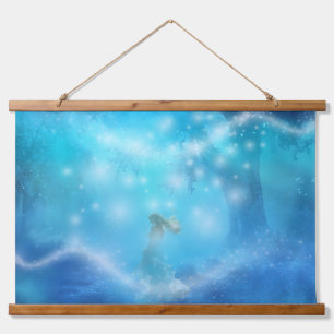 Erscheinungen  wandteppich mit holzrahmen