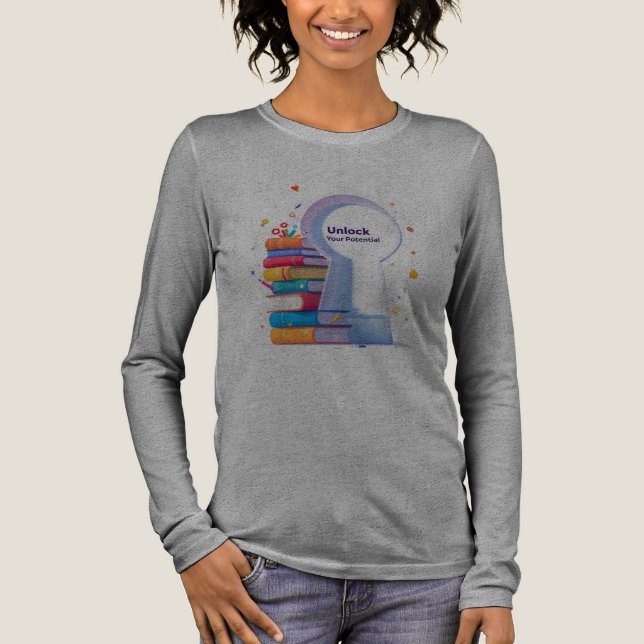 Erschließen Sie Ihr Potenzial Tri-Blend Shirt (Vorderseite)