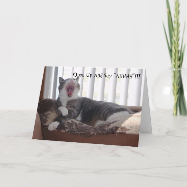 "Erschließen Sie und sagen Sie "AHHHH"!!! Karte (Vorderseite)