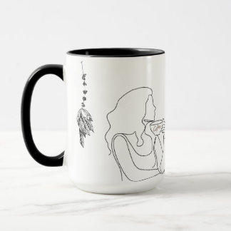 Erschöpft aber Kaffee-Tasse Tasse