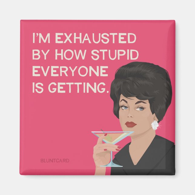 Erschöpft! Magnet (Vorne)