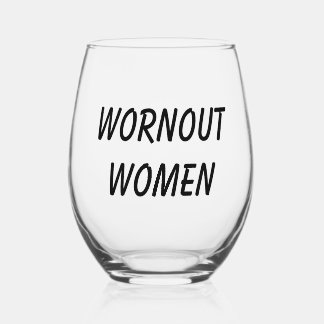 Erschöpfte Frauen - denn wer könnte keinen Drink g Weinglas Ohne Stiel