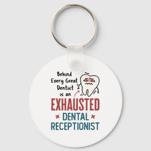 Erschöpfte Zahnärztin Schlüsselanhänger