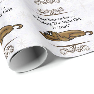 Erschöpfter Hund Geschenkwrap Geschenkpapier