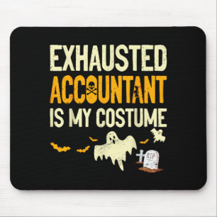 Erschöpfter Steuerberater Cpa Halloween Lustiger B Mousepad