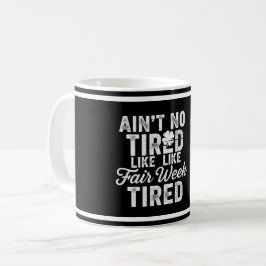 Erschöpftes Aber Glückliches Design  Kaffeetasse