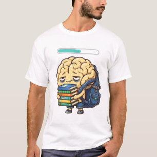 Erschöpftes Gehirn Zurück zur Schule - Lustiger St T-Shirt