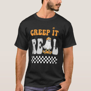 Erschrick es echt Ghost Boy Vintage Retro Hallowee T-Shirt