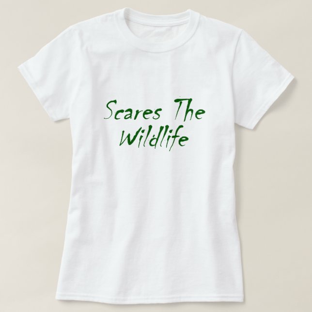 Erschrickt die wild lebenden Tiere T-Shirt (Design vorne)