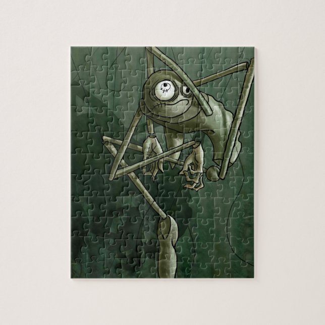 Erschrocken von der Dunkelheit Puzzle (Vertikal)