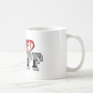 Erschrockene steife Kaffee-Tasse Kaffeetasse