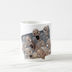 Erschrockene Zombies Tasse