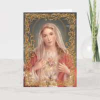 Erschrockenes Herz von Mary-Karte