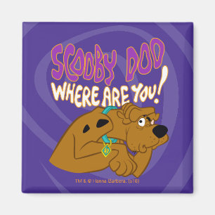 Erschrockenes Scooby-Doo Magnet