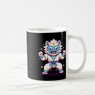 Erschrockenlicher Kampfsportkämpfer Karate-Boxer C Kaffeetasse