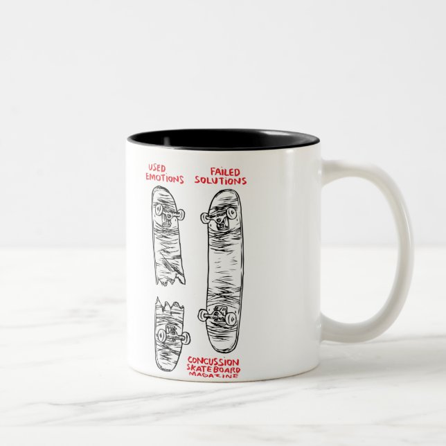 Erschütterungs-Kaffee-Tasse Zweifarbige Tasse (Rechts)