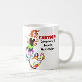 "Erschwerte Frau auf Koffein" Meerjungfrau Kaffeetasse