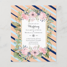 Erschwingliche Budget Rosa Blütenrosa Blumenzehen Flyer