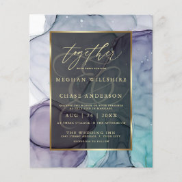 Erschwingliche Hochzeitsplatte Aquamariner Smokey