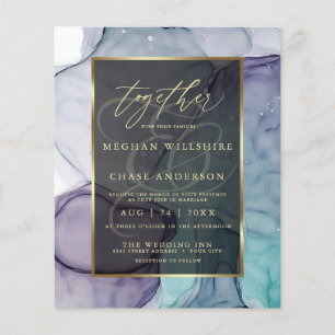 Erschwingliche Hochzeitsplatte Aquamariner Smokey