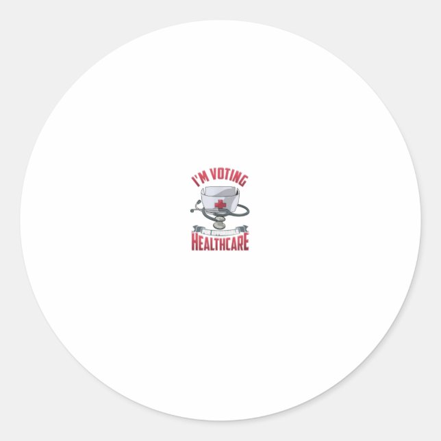 Erschwingliche medizinische Versorgung für alle Runder Aufkleber (Vorderseite)