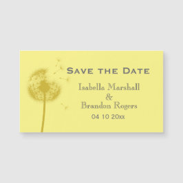 Erschwinglicher gelber Lüster Speichern Sie das Da Magnetkarte