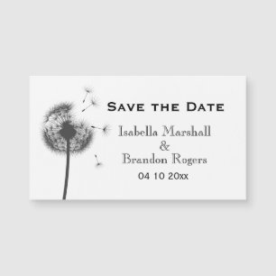 Erschwinglicher Löwenzahn Save the Date Magnet