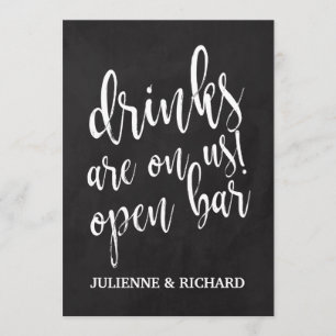 Erschwingliches Kreidetafel-Hochzeits-Schild für o Einladung