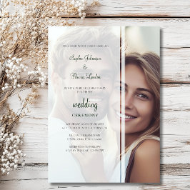 Ersetzbare Hochzeit von Fotos Einladung
